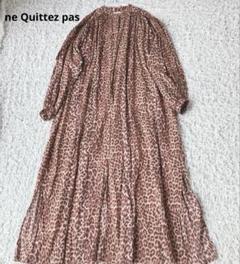 ne Quittez pasヌキテパ　レオパード　ワンピース　ロング　インド製