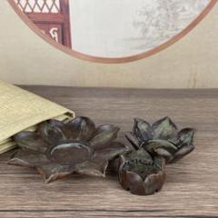 金魚 茶台 置物 香挿 香道具 装飾品 工芸品 美術品 銅製細工 蓮華燭台 香挿し 茶道香道具 工芸装飾置物 - メルカリ