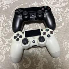 PS4 ワイヤレスコントローラー ホワイト ブラック　2こセット　ジャンク品