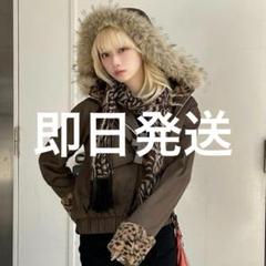 TRIFLE レザータッチショートボアブルゾン TRIFLE レザータッチショートボアブルゾン