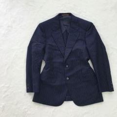 スーツ ジャケット 春夏 ストライプ ネイビー【M】高級感 上品 ジャケパン
