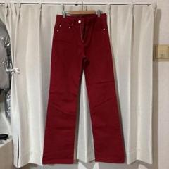 PINK HOUSE★新品★フリルデニムパンツ　赤 PINK HOUSE フリル付きデニムパンツ ピンクハウス 美品 - メルカリ