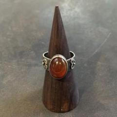 SILVER925 ORANGE STONE RING/シルバー/リング