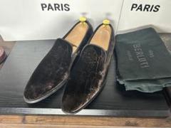美品　Berluti ベロア スクリット スリッポン ローファー　シューズ　7