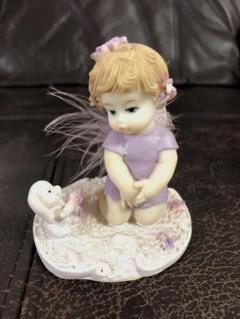陶器製　エンジェル 置物　天使　妖精