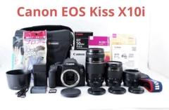 Canon EOS Kiss X10i フルセット 美品 EOS Kiss キヤノン Canon kiss X10i 手振れ補正 超望遠 ダブル