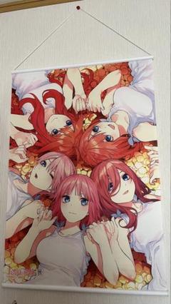 完結記念 五等分の花嫁モノクロ複製原画 四葉＆ 五等分の花嫁展四葉タペストリー 良質 五等分の花嫁 完結記念 モノクロ複製原画(中野四葉ver