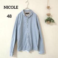 NICOLE ニコル デニム長袖シャツ シンプル
