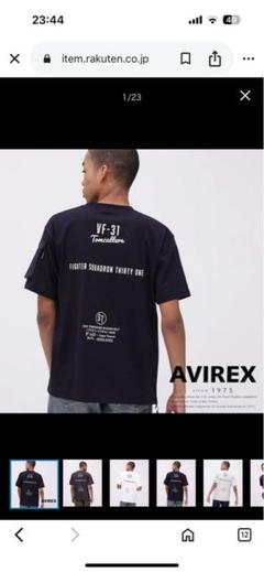 新品　AVIREX アヴィレックス　ミリタリーポケット 半袖Tシャツ　黒