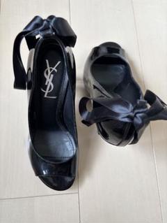 YSL サンローラン パテント厚底ヒール 36.5 - メルカリ