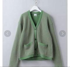 カーディガン 6 (ROKU) - roku unitedarrows waffle v neck cardigan 6（ロク）の「＜6(ROKU)＞WAFFLE V NECK CARDIGAN/カーディガン