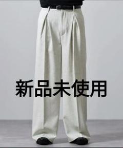 【CLEL】リネンブレンド 3Dタックスラックス ブラックXS CLEL スラックス 「CLEL」Linen Blend 3D Tuck Slacks/リネン