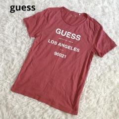 a194 ゲス guess 半袖Tシャツ　カットソー　M サイズ　赤ピンク