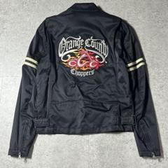 Harley-Davidson ナイロンジャケット レザー パッチ S 黒