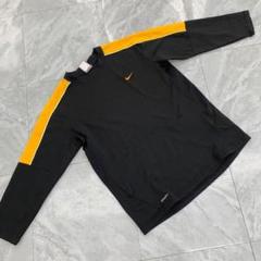 Nike トレーナー 長袖 黒 黄 ロゴ スポーツ Lサイズ シンプル