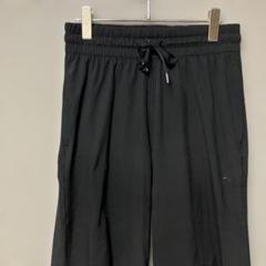 プーマ　給水速乾ストレートワイドパンツ(M)ブラック無地　ストレッチジャージ薄手