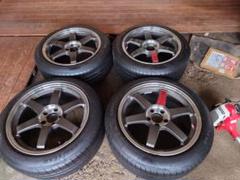 RAYS TE37V 18インチ 10.5j-25、11j-7 pcd114.3 RAYS レイズ ボルクレーシング TE37V MARK-II 18インチ 10.5J