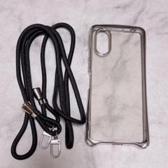 人気❣️Xperia 5 V ケース クリア ショルダー カバー 透明 肩掛け