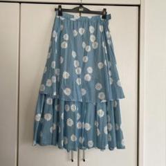 【♥美品♥】インゲボルグ　INGEBORG　花柄　シフォン　ロングフレアスカート ♥美品♥】インゲボルグ INGEBORG 花柄 シフォン ロングフレア