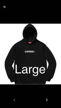 supreme motion logo hooded black L