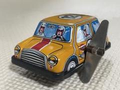 動作OK ゼンマイ式ブリキ　ミニカー　ミニクーパー　レトロ