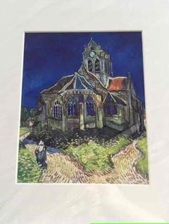 肉筆☆油絵☆F20号『オーヴェルの教会』ゴッホ/模写 肉筆☆油絵☆F20号『オーヴェルの教会』ゴッホ/模写