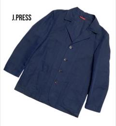 ジェイプレス リネンブレンド サマージャケット 麻混 ネイビー BM ジェイプレス リネンブレンド サマージャケット 麻混 ネイビー