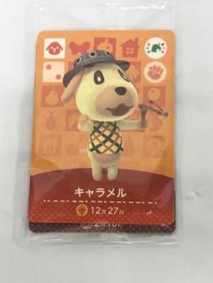 新品 とびだせどうぶつの森 amiiboカード ブーケ・パッチ・キャラメル