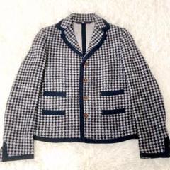 美品 45R スビン総針ジャケット 3 グレー