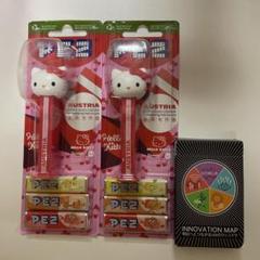 関西万博 オーストリア館限定 キティPEZ 2個セット+おまけ付き