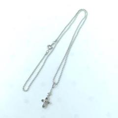 4℃　ヨンドシー　シルバー　ネックレス　クロスモチーフ