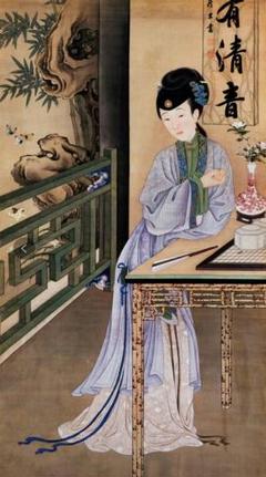 清 美人図消夏賞蝶絹本 夏に似合うの絵です(^^) 清 美人図消夏賞蝶絹本 夏に似合うの絵です(^^)