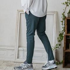 RESOUND CLOTHINGスリムフィットパンツ グリーン【未使用試着のみ】 RESOUND CLOTHINGスリムフィットパンツ グリーン【未使用試着