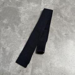 BlueMountain vintage basic knit tie navyのサムネイル