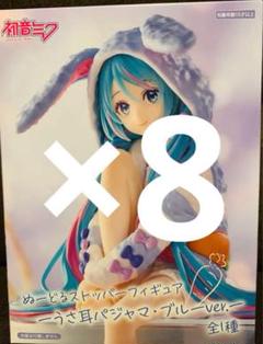 598,初音ミク　ぬーどるストッパーフィギュアーうさ耳パジャマ・ブルーver.ー