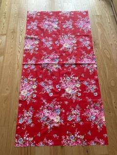 客家花布（赤）　布地　90cm幅　180cm