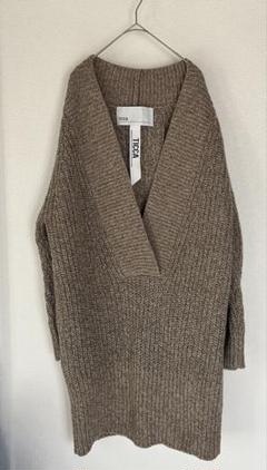 TICCA ティッカ ロングニット TICCA - △超美品△TICCA //チルデンVネックプルオーバー
