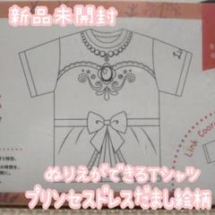 E2❁ ロマンティックガーリー ぬり絵ができる 手作りTシャツ お姫様 騙し絵