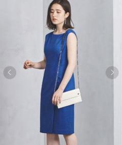 【美品♡】UNITED ARROWS ノースリーブ ワンピース フリー ブルー UNITED ARROWS｜ユナイテッドアローズのワンピース（ブルー
