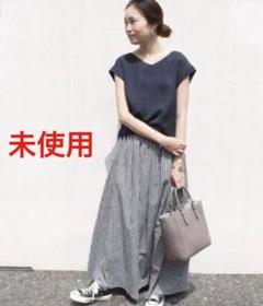 未使用✨SLOBE IENA リネン混 ギャザースカート ギンガムチェック