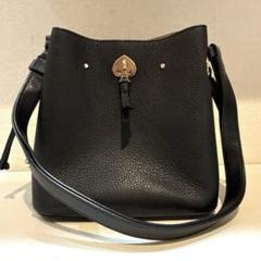【美品】kate spade NEWYORK マーティ スモール バケット 黒