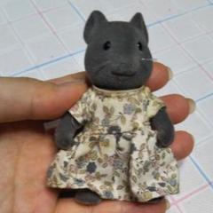 レア 廃盤 初期 シルバニアファミリー ネズミお母さん 人形