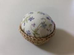 花柄ピンクッション 　針山