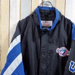 M223☆スターター☆MLBブルージェイズ☆ナイロンジャケット☆90s☆Ｌ相当 M223☆スターター☆MLBブルージェイズ☆ナイロンジャケット☆90s