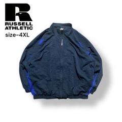 00s RUSSELL ATHLETICナイロンジャケット4XLビックサイズ