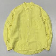 00s Herdmans コンチネンタルリネン100% L/S シャツ イエロー