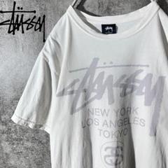 [大人気]　ステューシー　Tシャツ　ワールドツアー　ショーンフォント　存在感◎