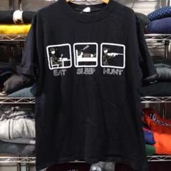 USA古着 ユーモア溢れるミリタリーＴシャツ