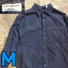 T308 COVINGTON 柄シャツ 奇抜 コーデュロイ生地 古着 ユニーク