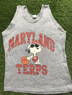 90s USA製 スヌーピー タンクトップ MARYLAND TERPS